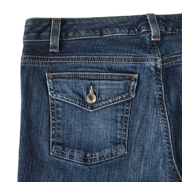 🔃Tommy Hilfiger Blue Mid Rise Straight Leg Ankle Jeans - Picture 4 of 7